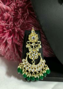 Super Green Kundan Jewelry Set