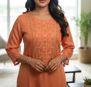 Elegant Embroidered Kurta with inner