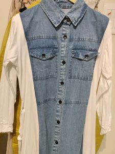 beautiful cotton denim soft dress