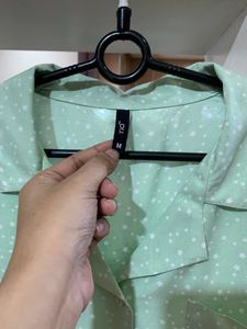Oversized Crop Shirt