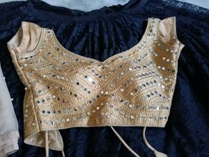 Elegant Black and Gold Lehenga Choli