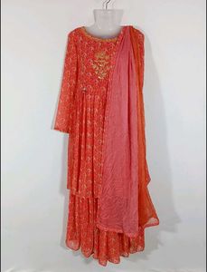 Multicolor printed Sharara Set