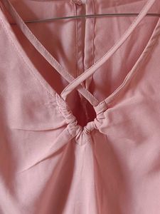 Pink Crisscross Top