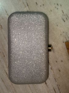 Sparkly Silver Clutch