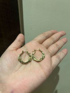Anti tarnish Gold Hoop Earrings