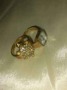 2 Gold Plated Rings Combo