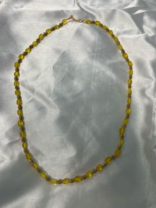 Yellow Beaded Necklace