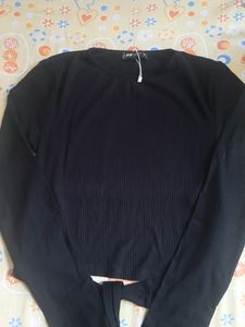 Black Cutout Top
