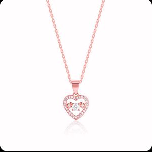 Giva 925 Silver Chain+Pendant (Rose Gold Color)