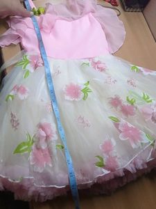 Pink Floral Party Dress