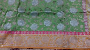 Elegant Green Banarasi Saree