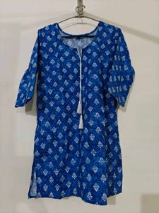 Blue Printed Kurta