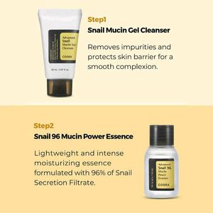 Cosrx All About Snail Kit |Gel Cleanser 20ml
