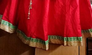 Embroidered Partywear Kurti With Lehenga , Dupatta