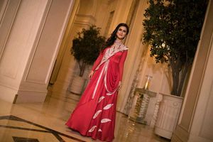Custom Designed Red Gown
