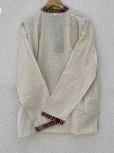 UNISEX Ethnic Print Long Sleeve Pahadi Kurta