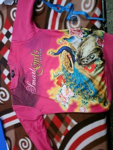 Beautiful Peacock Print Sweatshirt For Women In Xl