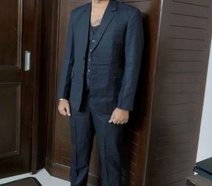 Raymond Fully Stitched Wool Grey 3 Piece Suit