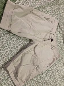 Beige Denim Shorts (Unisex)