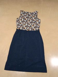 Lovely Blue Sleeveless Dress