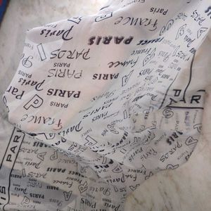 White Printed Scarfh