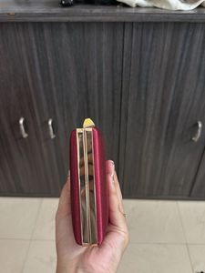 Partywear Maroon Clutch
