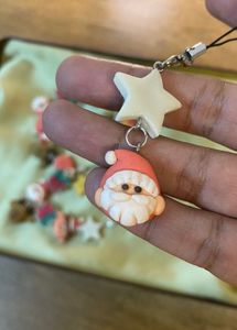 Santa With A White Star Charm