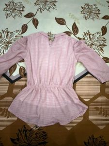 Pink Top Girlish Style