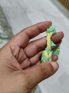 Green Yellow Handmade Rubber Bracelet