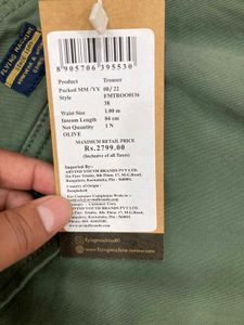 Green Casual Pants