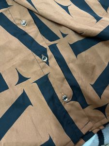 Patterned Brown Shirt