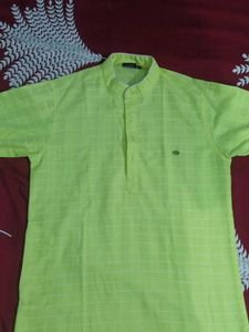 A Good Condition Hand Loom Kurta Pajama Set