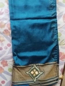 Teal Blue Beaded Top