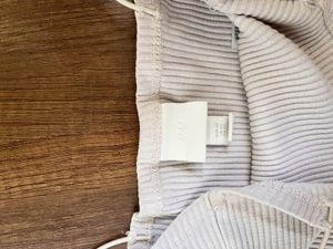 White Ribbed Crop Top