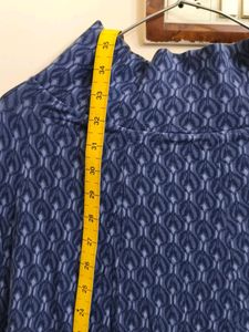 Navy Ethnic Butta Print Skirt