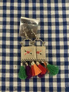 Ethnic Tassel Necklace &amp; Earrings Set
