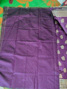 Purple Banarasi Silk Saree