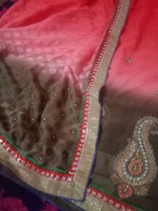 Elegant Embroidered Saree