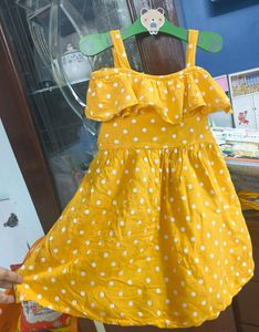 Mustard Colour Frock💛✨