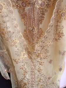 Top, Bottom, Dupatta Yellow With Blutifull Colour