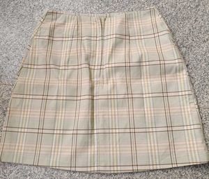 Nobarr Plaid Mini Skirt, XS Size