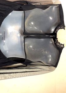 Black Lace Detail Dress