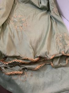 Green Embroidered Salwar Set