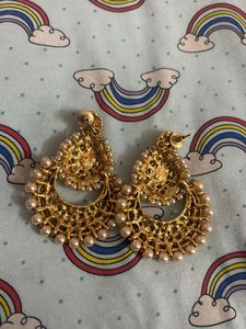 Gold Long Earrings