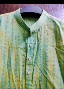 Festival Wearing Net Kurta Men