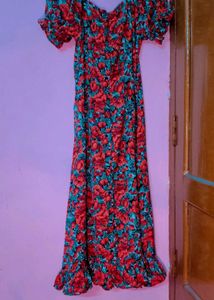 Floral Print Midi Dress