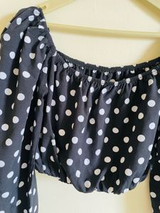Polka Dot Crop Top