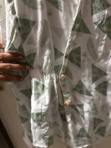 Patterned Button-Up Shirt