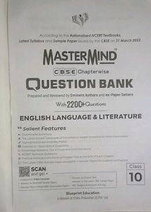 English Question Bank Class 10 CBSE