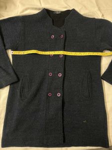 Double-Breasted Coat Sweater